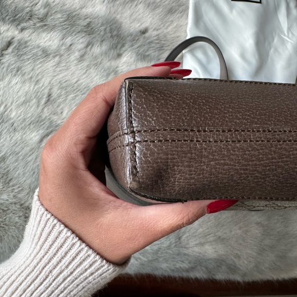 Gucci Tote GG Supreme Large Ophidia Vertical Shopping Tote Brown - Picture 10 of 13